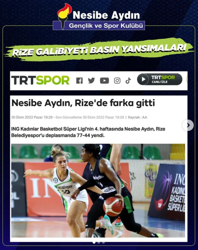 Rize galibiyeti basın yansımaları