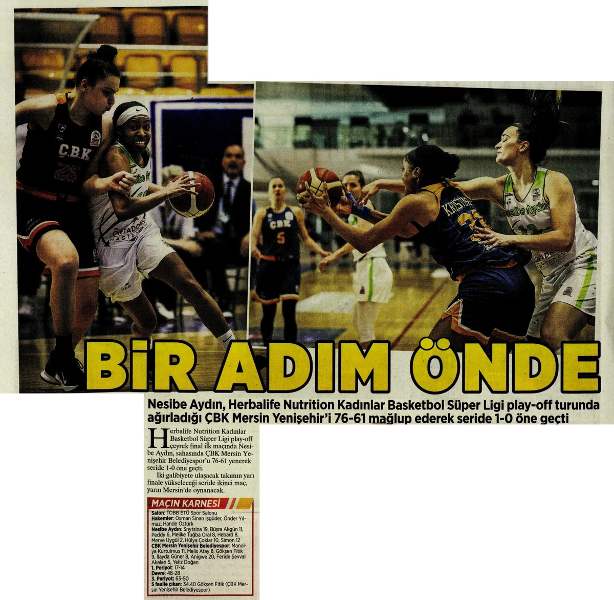 Bir adım önde