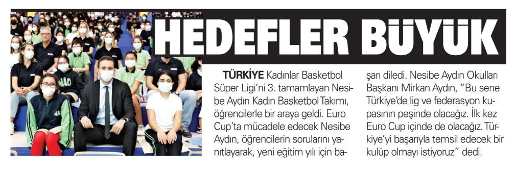 Hedefler büyük