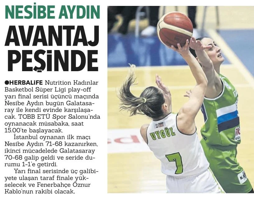 Nesibe Aydın avantaj peşinde