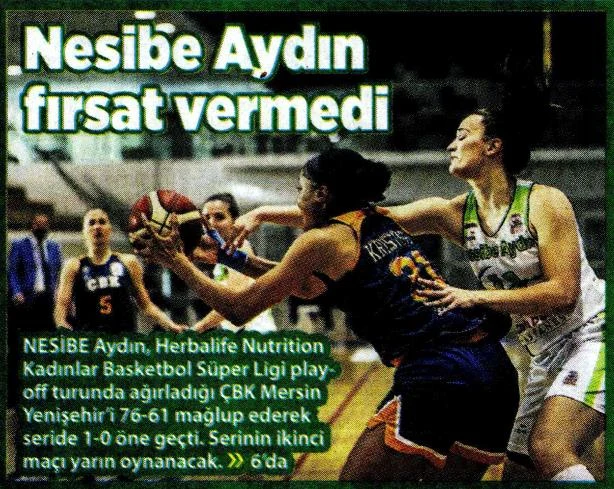 Nesibe Aydın fırsat vermedi