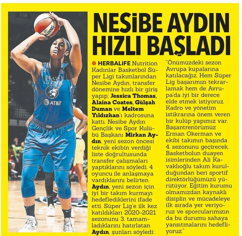 Nesibe Aydın hızlı başladı