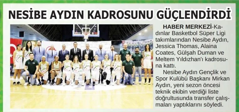 Nesibe Aydın kadrosunu güçlendirdi