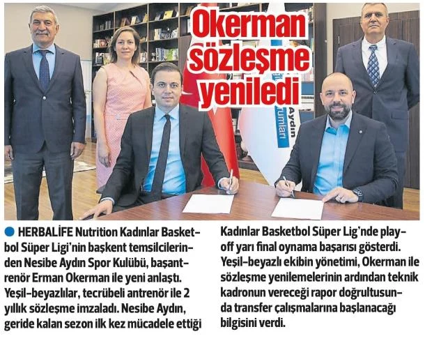 Okerman sözleşme yeniledi